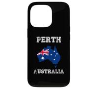Perth Australia Vintage Australia Flag Map Design Case for iPhone 13 Pro