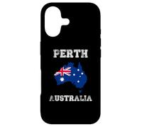 Perth Australia Vintage Australia Flag Map Design Case for iPhone 17