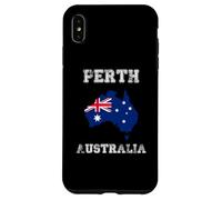 Perth Australia Vintage Australia Flag Map Design Case for iPhone XS Max