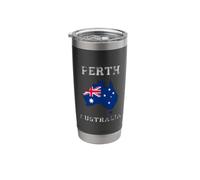 Perth Australia Vintage Australia Flag Map Design Stainless Steel Insulated Tumbler