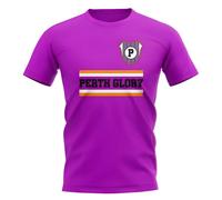 Perth Glory Junior Core Football Club T-Shirt in Purple | Size: 3-4 Years Perth Glory Purple 3-4 Years