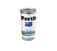Perth Souvenir Western Australia Trip Australian Flag Stainless Steel Insulated Tumbler