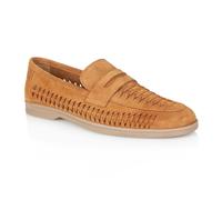 Perth Suede Woven Loafer Silver Street London Tan 11