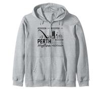 Perth Western Australia Famous Australian City Landmarks Zip Hoodie