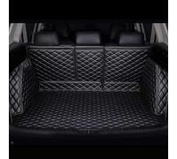 PERTID Car Leather Full Coverage Trunk Mat for MG HS 2018-2023, Tailored Boot Liner Mats Protector Luggage Pad Interior Accessories,A/Black