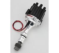 Pertronix D110800 Flame-Thrower Plug and Play Non Vacuum Advance Black Cap Billet Electronic Distributor with Ignitor II Technology for Oldsmobile V8