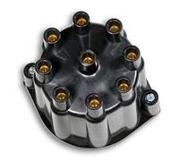 PERTRONIX FLAME-THROWER BILLET DISTRIBUTOR WITH IGNITOR II ELECTRONICS FOR FORD Y-BLOCK ENGINES VACUUM ADVANCE WITH BLACK FEMALE STYLE CAP.