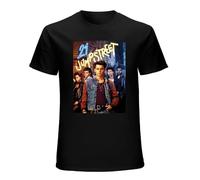 pertu 21 Jump Street Shirt Johnny Depp T-Shirt Black Size XL