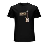 pertu Father's Day Black Enjoy Rickenbacker Bass Guitars Shirts - Standard T-Shirt Black Size XXL