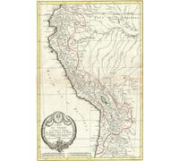 Peru and Bolivia Map Journal: Vintage 1778 Map of Peru and Bolivia Notebook (Blank Lined Journal, 6"x9" Lined Pages, 200 pages)