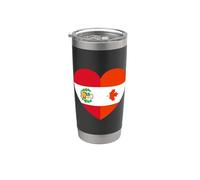 Peru and Canada United in Roots Stainless Steel Insulated Tumbler