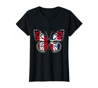Peru and Dominican Mix Butterfly Half Peruvian Dominicana T-Shirt
