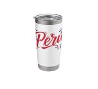 Peru Celebration Fireworks Festive Perú Logo Travel Stainless Steel Insulated Tumbler