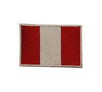 Peru Country Flag Logo Patch Embroidered Applique Peru Country Flag Patch Iron On Patch Sew On Patch Emblem