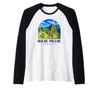 Peru Cusco Machu Picchu Lost City of the Incas Travel Art Raglan Baseball Tee