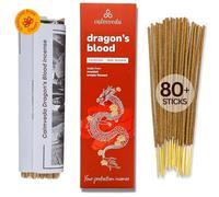 Peru Dragons Blood Incense Sticks - (80 Scented Sticks) Charcoal Free, Made from Upcycled Flowers | Sweet, Spicy & Ambery Notes | Protection Incense Sticks for Bad Energy Cleansing (Sangre de Grado)