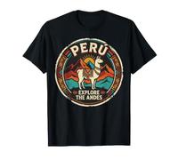 Peru Explore the Andes Llama Travel Vintage T-Shirt