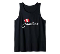 Peru Familia - Peruvian Flag Family Heritage Word Art Tank Top