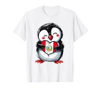 Peru Flag Cute Penguin Peruvian Pride Peruvian Roots Value Graphic T-Shirt, Men, White, M