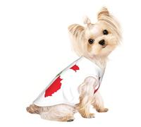 Peru Flag Map print Dog Shirts for Small Dogs Stretchy T-Shirts Lightweight Tank Top Sleeveless Striped Vest