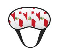 Peru Flag Map Sleep Mask 100% Light Blocking Eye Mask for Sleeping, Sleep Mask for Unisex for Travel/Nap
