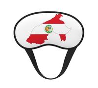 Peru Flag Map Sleeping Mask for Adults Blackout, Comfortable Eye Mask Blocking Light for Travel, Yoga