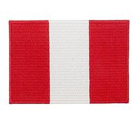 Peru Flag Patch Embroidered Applique Iron On Sew On Romanian National Emblem