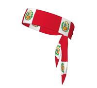 Peru Flag Print Headband, Fashion and Comfortable Headbands for Fashion Workout Clothing