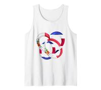 Peru Flag Wedding Anniversary Engagement Costa Rica Tank Top