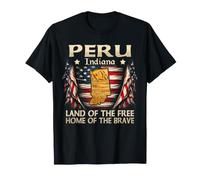 Peru Indiana USA Flag 4th of July T-Shirt