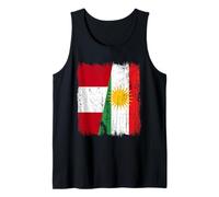 Peru Kurdistan Half Flag Peruvian Kurdish Heritage Jersey Tank Top