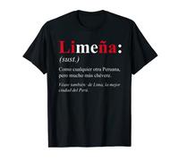 Peru Lima Spanish Design - Limeña Definition T-Shirt