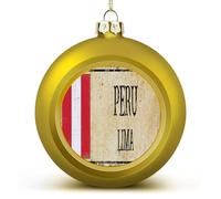 Peru LIMA Xmas Balls Ornaments Peru Christmas Decorations Tree Balls for Holiday Wedding Party Decoration, Xmas Hanging Balls Tree Decorations