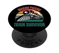 Peru Machu Picchu Train Survivor Cusco Cuzco Peruvian Llama PopSockets Adhesive PopGrip