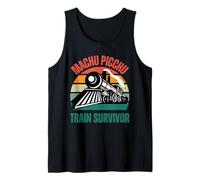Peru Machu Picchu Train Survivor Cusco Cuzco Peruvian Llama Tank Top