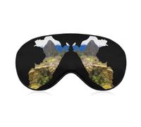 Peru Map Machu Picchu Fashion Sleep Eye Mask Soft Covers for Sleeping with Adjustable Strap