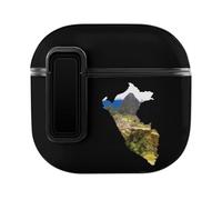 Peru Map Machu Picchu Slim Compatible with Airpods 4 Case Protective Hard Cover Skin