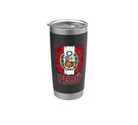 Peru National Pride Distressed Flag Stainless Steel Insulated Tumbler