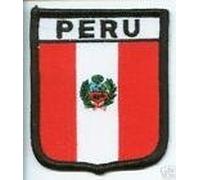 Peru Peruvian Flag Embroidered Patch Badge