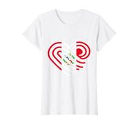Peru Peruvian Roots Peruvian Flag Heart Peruvian Pride Value Graphic T-Shirt, Women, White, M