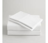 Peru Pima, Bed Sheets Set with 4 Pieces, 415 Thread Count, Percale, 100% Peruvian Pima Cotton, Hotel Luxury Quality, Extra Soft and Cooling Sheets, Queen Size, White Solid Color