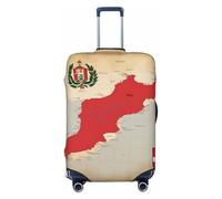 Peru Position Flag map Print Travel Luggage Cover Suitcase Cover Protector Suitcase Washable Baggage Covers Anti-Scratch