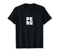 Peru Souvenir - Peruvian Pride Letter Box Word Art T-Shirt