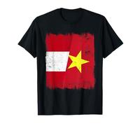 Peru Vietnam Half Flag Peruvian Vietnamese History T-Shirt