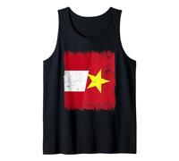 Peru Vietnam Half Flag Peruvian Vietnamese History Tank Top