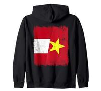 Peru Vietnam Half Flag Peruvian Vietnamese History Zip Hoodie