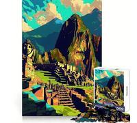 Peru Wonder Machu Picchu Jigsaw Puzzles 1000 Pieces for Adults Brain Skill Stress Release Exact Edge Wall Art Decor (50x75cm)