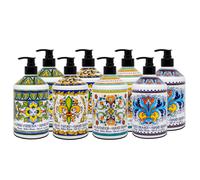 Perugia Italian Deruta Hand Soap - 21.5 fl oz Bottles - 8 pack - Lavendar Sweet Orange Lemon Verbana and Olive Thyme