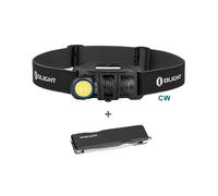 Perun 2 Mini 1100 Lumens Cool White Rechargeable Right-Angle Headtorch Black + Otacle K1