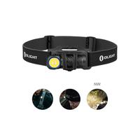 Perun 2 Mini 1100 Lumens Nature White Rechargeable Right-Angle Headtorch Black
